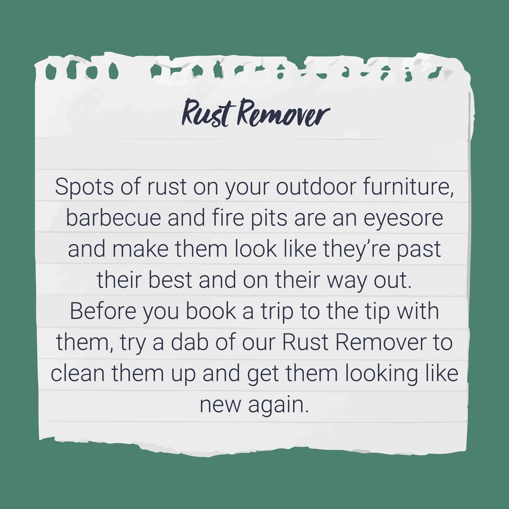 Spots of rust on your outdoor furniture, barbecue and fire pits are an eyesore and make them look like they’re past their best. But, all it takes is a dab of our Rust Remover to clean them up and get them looking like new again👏🏼 Shop here - social.lakeland.co.uk/ugNs0