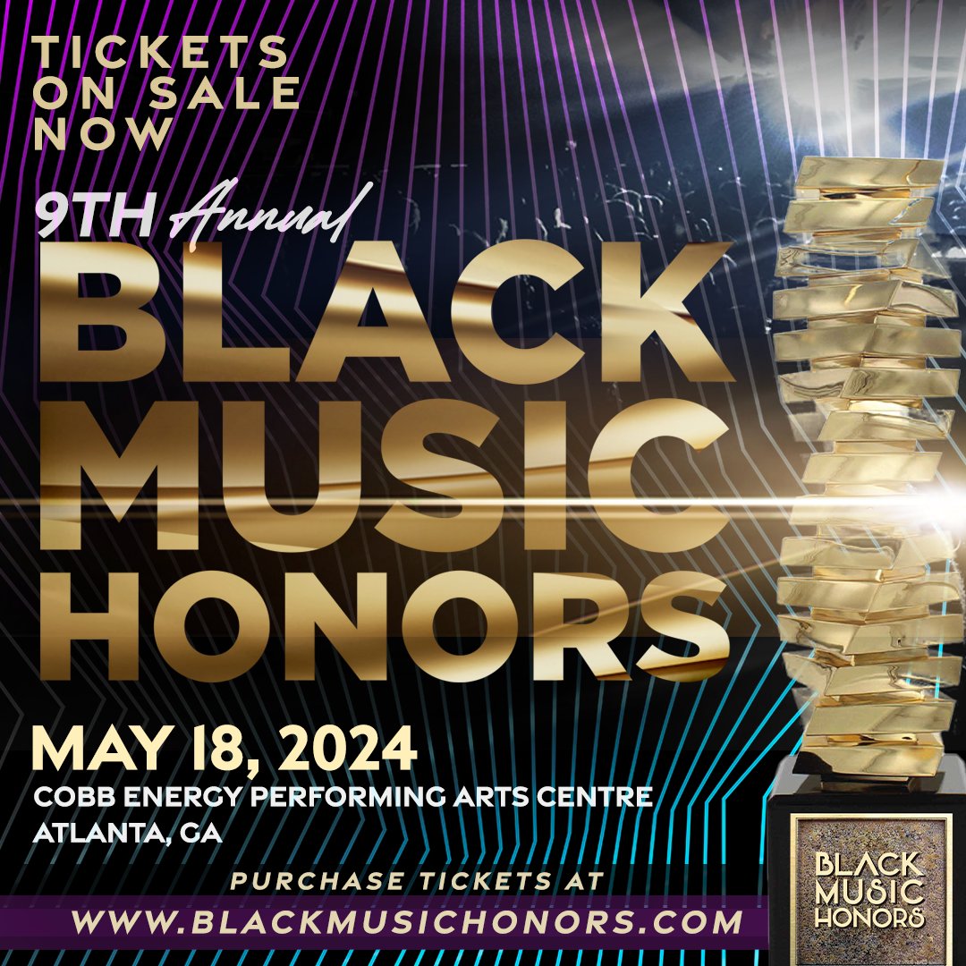 Tickets are officially ON SALE for the 9th Annual @BlackMusicHonor! Hosted by @LetoyaLuckett and @deraydavis, it's going to be a night to remember! Grab your tickets now before they're gone at blackmusichonors.com/?utm_campaign=… (link in bio)! 🔥 #BlackMusicHonors #Atlanta #MusicLegends 🎶✨