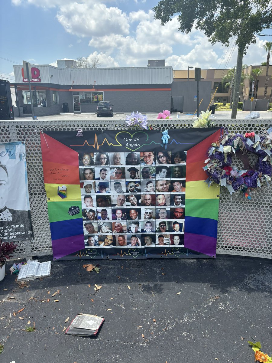 I lived here in Orlando when this happened and it feels like it was yesterday. Today I went back to pay my respects 💜 #Neverforgotten #49 #pulsenightclub