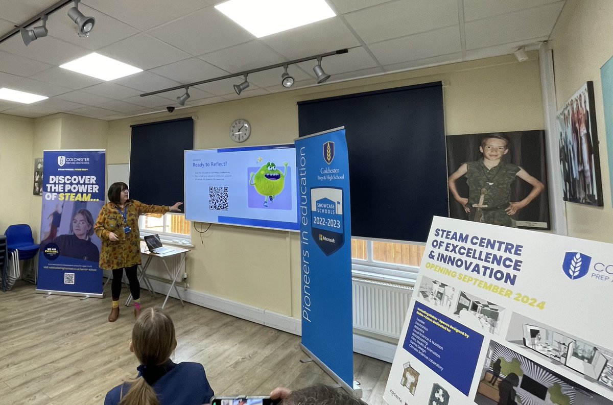 LoraineLedwell's tweet photo. What an inspirational day. Thank you Colchester Prep for the invitation to speak about #MSreflect and the positive impact in the classroom and take part in the all the others presentations. @HarrietCroydon @Mrfmusicteach @HarrietCroydon @mattlovegrove @CognitaSchools https://t.co/JKZ7NirwSw