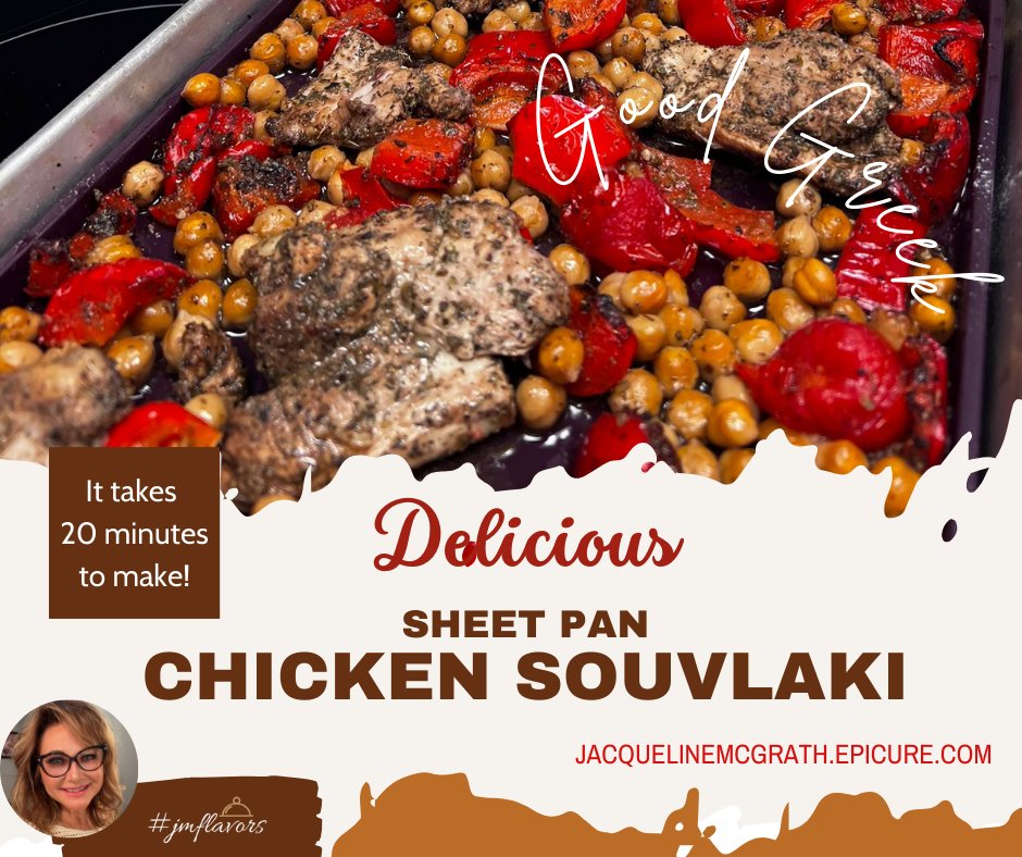 Taste of of the sun-kissed Mediterranean lifestyle  youtu.be/Nj44QA-Kcpc
#Greekcooking #tasty #healthy #jmflavors #chickensouvlaki #protein #herbsandspices #tomatoes #chickpeas #recipe #HowToCook #homecooking