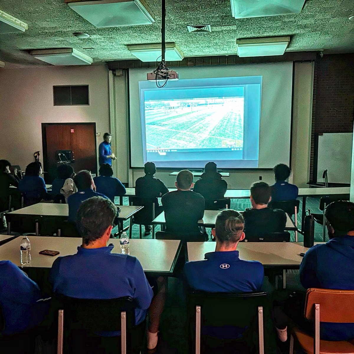 SpaldingMSOC's tweet photo. Preparing for Sunday!
Film 🎞️ session this morning as we look ahead to our spring games this weekend. #SUMS #filmsession #gameprep #Spring2024 https://t.co/J46pfENRxE