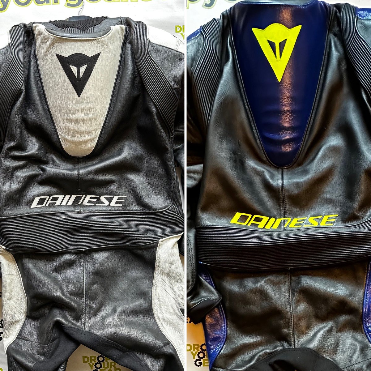 Well, I think this has got to be one of the easiest games of spot the difference out there. This @dainese suit had the works, it had a valet, restore and a very subtle colour change. What do you think?
