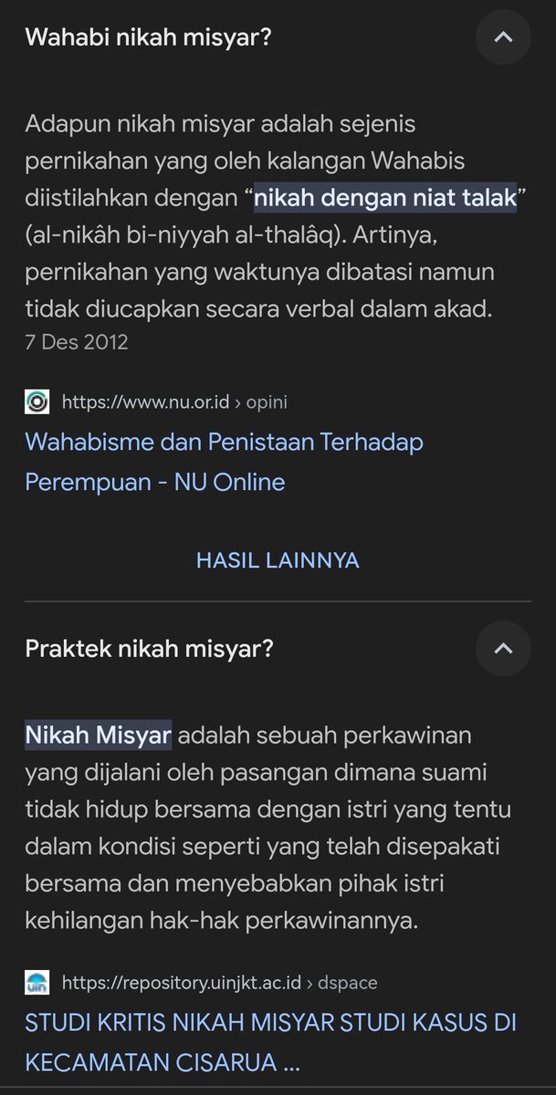 heisalsal's tweet photo. @Mystakenn @sayitteddy @kumparan Faktanya yg terjadi di puncak itu nikah Misyar, dikatakan kawin kontrak karena konsepnya niat menikah untuk ditalak dlm waktu yg disepakati https://t.co/W66aNzYMoX