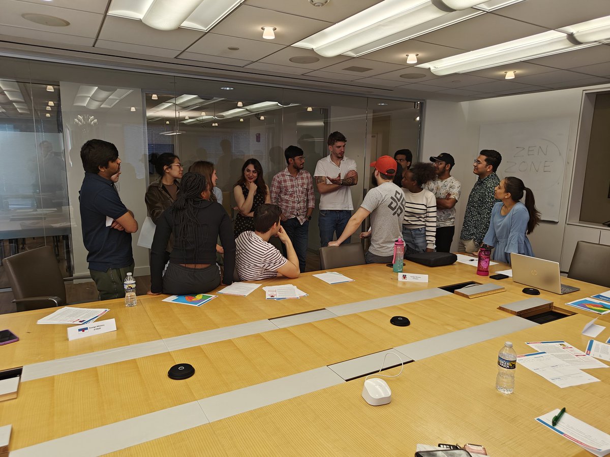 seanmcist's tweet photo. The last @NMADmuseum diplomatic simulation for my Diplomatic History class this semester. Thankful to NMAD for providing such great material! An interesting, although problematic and flawed, solution to a refugee crisis scenario @bauintdc https://t.co/aAkKpBPVGT