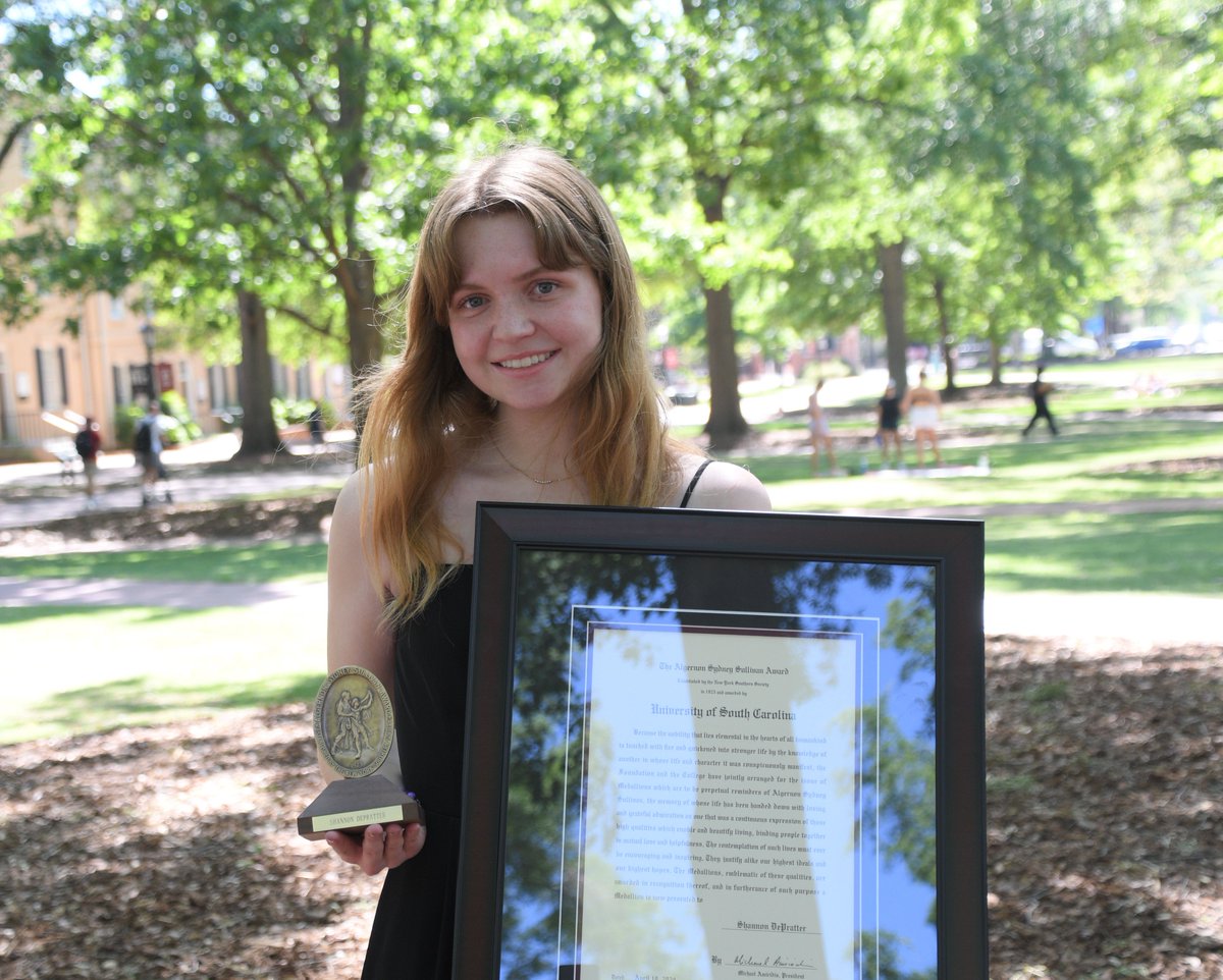 Congratulations to all CEC honorees who were recognized yesterday at the university’s Awards Day celebration. It was also announced that senior biomedical engineering student Shannon DePratter was one of two recipients of the university’s Algernon Sydney Sullivan Awards.