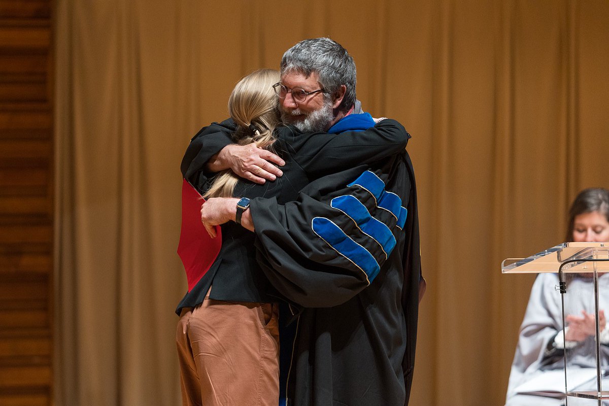 #HonorsDay transitioned from an insightful morning to an inspiring afternoon with the 48th Annual Honors Convocation. Following tradition, undergraduate students from all majors were recognized for their distinguished academic achievements on stage in Wentz Concert Hall.