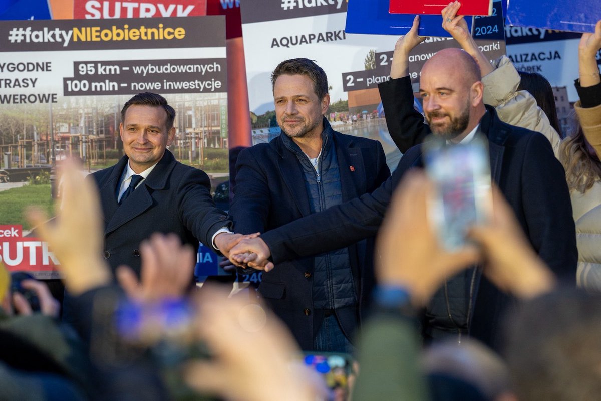 SutrykJacek's tweet photo. Dziękuję @trzaskowski_ i @JarosMichal za wsparcie ❤️
W niedzielę razem zwyciężyMY ✌️ https://t.co/m95ZEVFd4o