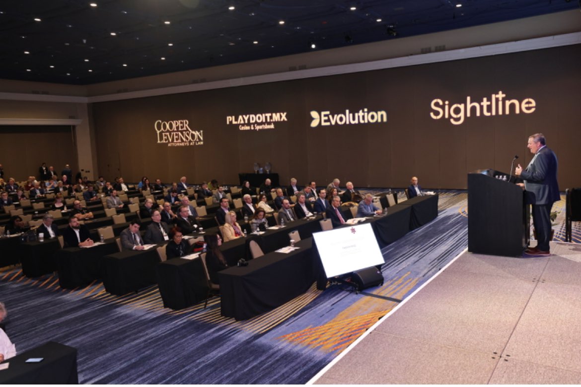 At #ECGC27  on Thursday: Thomas Reeg, Caesars, Jay Dorris, PCI Gaming, Tim Drehkoff, Rush Street Gaming, Soo Kim, Bally’s Corp., Ray Pineault, Mohegan Gaming, Audrey Oswell, Atlantis, Daivid Cordish, The Cordish Companies and Jay Snowden, PENN Entertainment. Photos Thomas Briglia