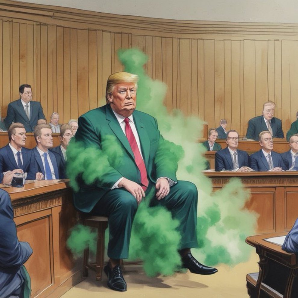 Is anyone really surprised that Trump is farting in court while asleep? 👇 Anyone? 😂