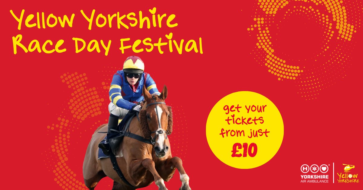 Family fun and an awesome atmosphere, who's in? On Sat 27 April the legendary @DoncasterRaces will turn yellow to celebrate all things YAA in support of #YellowYorkshire month. For more information & to secure your spot visit yaa.org.uk/product/yellow… #HorseRacing