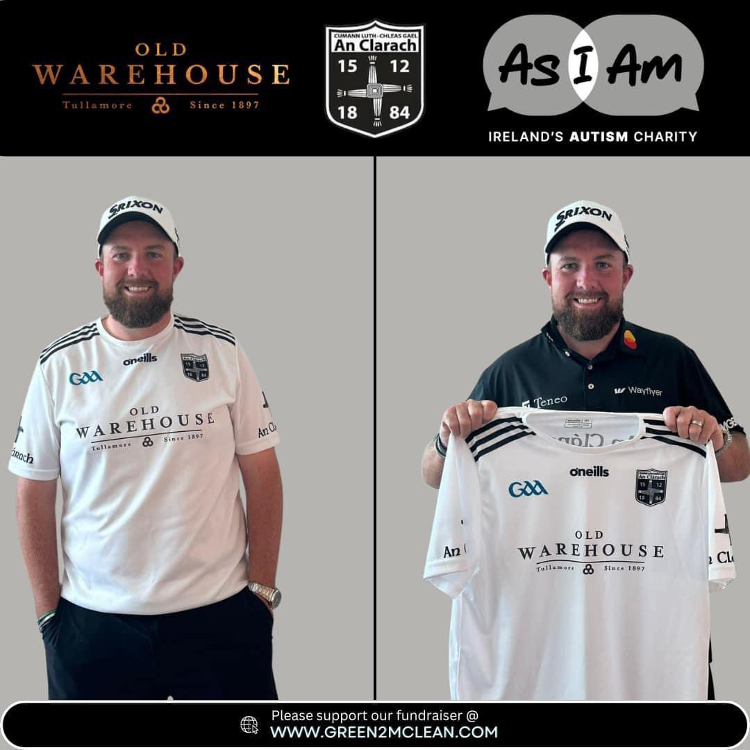 Good man Shane Lowry becoming the jersey sponsor of his club Clara with autism charity, As I Am.