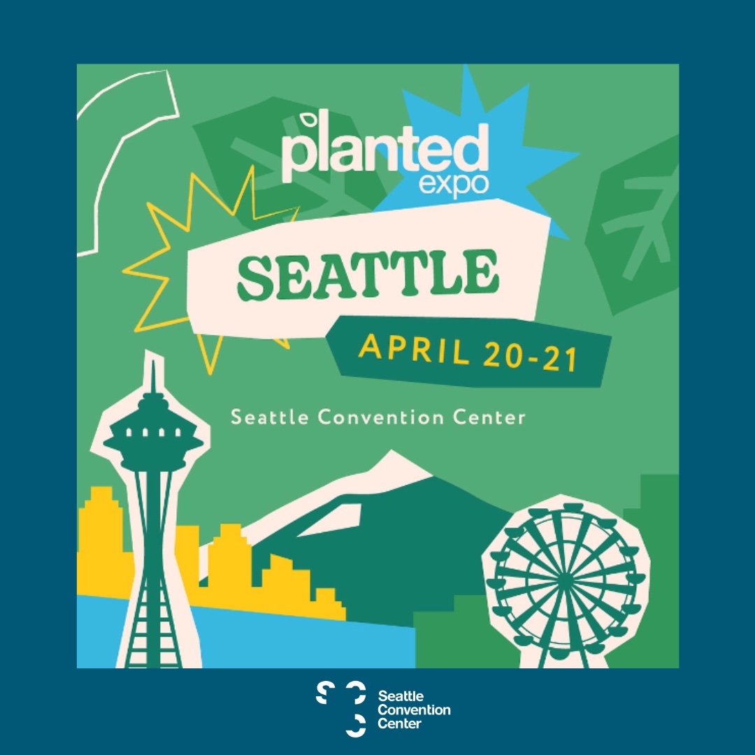 We can't wait to welcome you to the Seattle Convention Center on April 20-21 for the Seattle edition of the @Planted Expo 2024. Don't miss North America's biggest plant-based event! #SCC #Sustainability #EarthMonth #PlantedExpoSEA