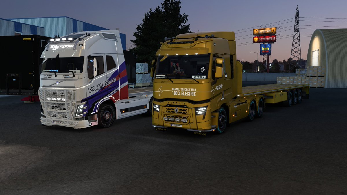 @SCSsoftware
@RenaultTrucksCo
@MohSkinner
#TheGoodTruck #JoinTheGoodMove 
#ETS2
#BestCommunityEver
#RenaultTrucksEvolution
#ETechTrucking
Driving from Serbia to Romania and having a relaxed evening with @ExaminerIan