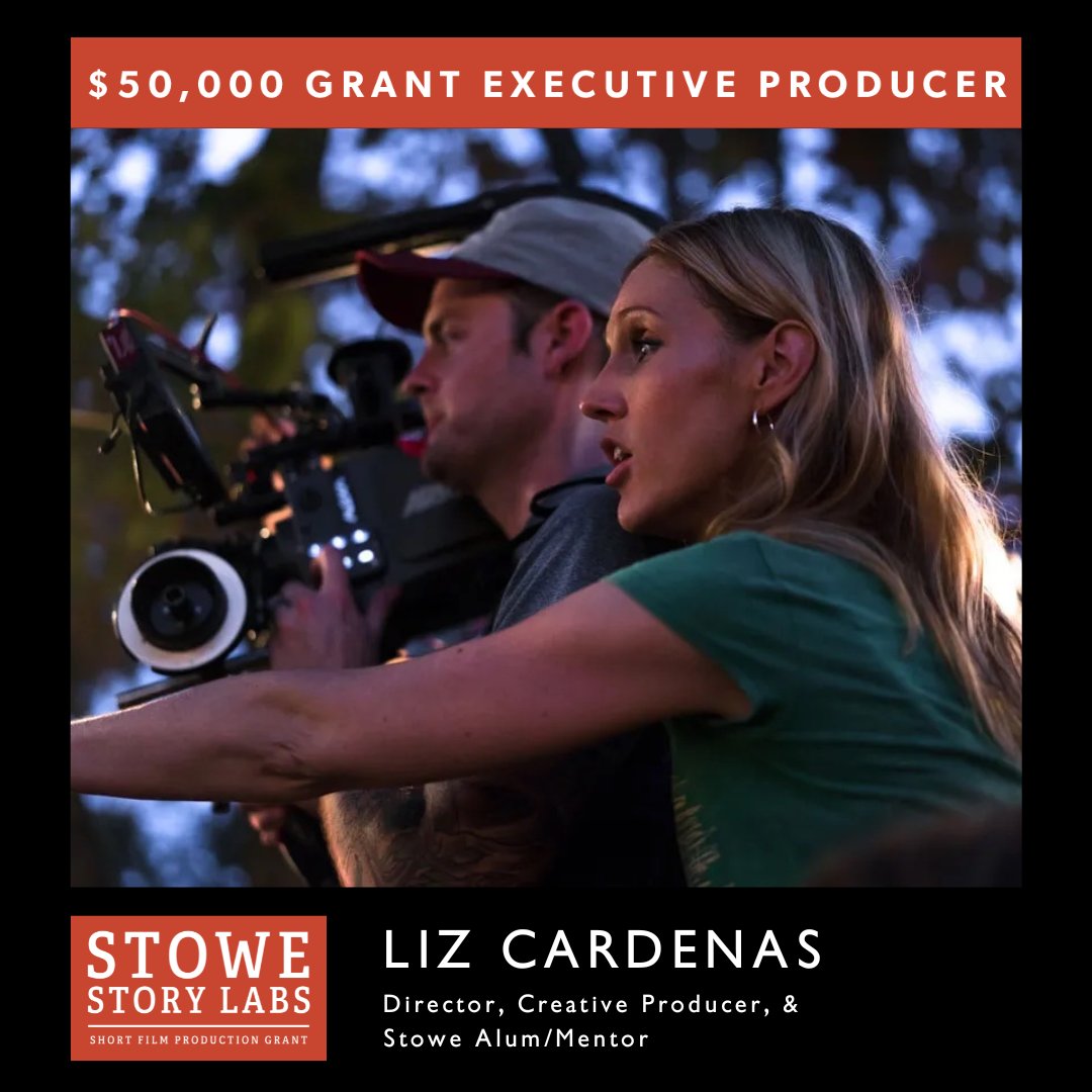 We are honored that Spirit award-winning Director, Creative Producer, and Stowe Alum/Mentor Liz Cardenas will serve as Executive Producer for the winning project of our short film grant competition. Learn more and apply here: bit.ly/3IAH72i