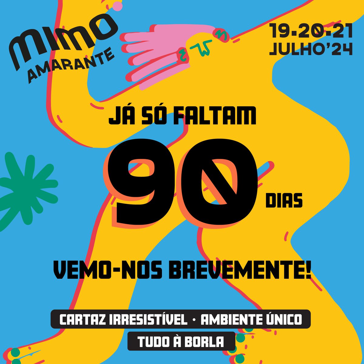 mimofestival's tweet photo. Já está na agenda? Nos dias 19, 20 e 21 de Julho estamos juntos em Amarante!
O MIMO regressa para mais uma edição, com três dias memoráveis!
Traz os teus amigos, a família, os vizinhos! Esperamo-vos com muita alegria!
Vem pro MIMO, vem!
#MIMO2024 #MIMOAmarante #Amarante https://t.co/1ijwea9nnB