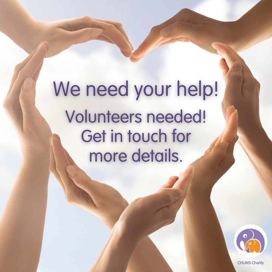 We need help from our friends! 🧡 We are looking for volunteers to support a range of our vital services. Become a volunteer today and make a HUGE difference! To find out more, please email: claire.feasey@chumscharity.org #CHUMSishope #CHUMScharity #volunteering