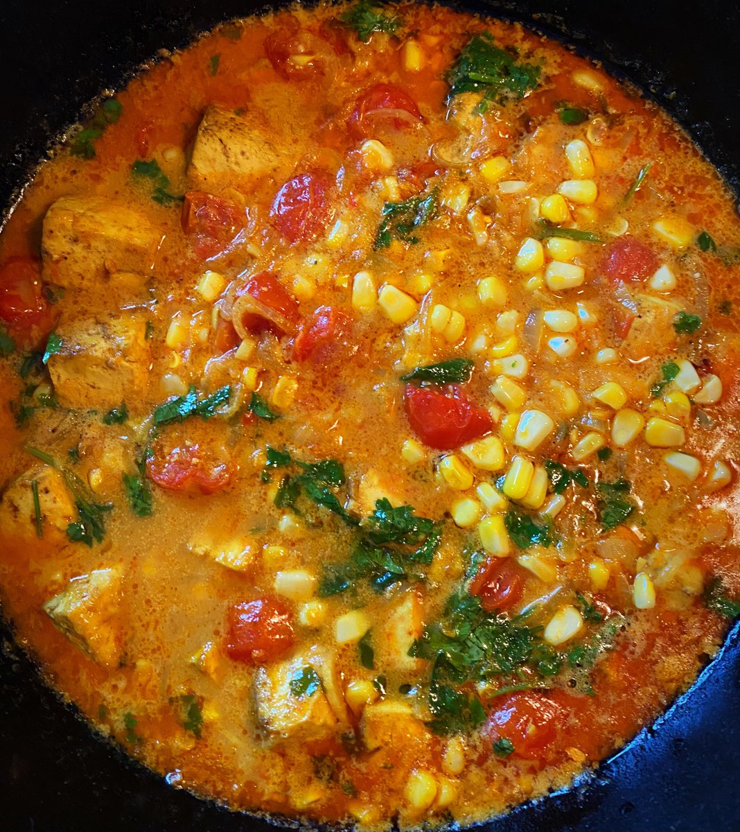 Last night’s Tofu Curry & Roasted Vegetables, a new recipe for me. Excellent. Served more soup-like with bread or, in our case, on a bed of quinoa. All of us loved it.

From takenrecipes.com. 

#vegan #dinner #tofu #curry #Veganuary #GoVegan