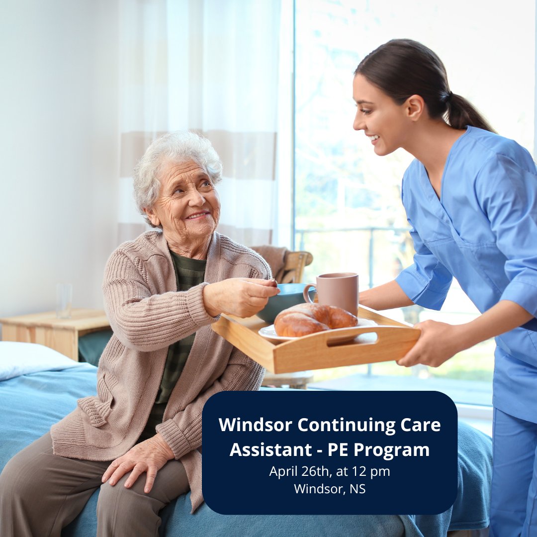 On April 26th, join us in Windsor, NS and learn about rewarding careers in healthcare and how you can train to become a Continuing Care Assistant!

Register here: bit.ly/3Q9Ikly
 
#continuingcare #continuingcareassistant #healthcare #healthcarecareers #EasternCollege