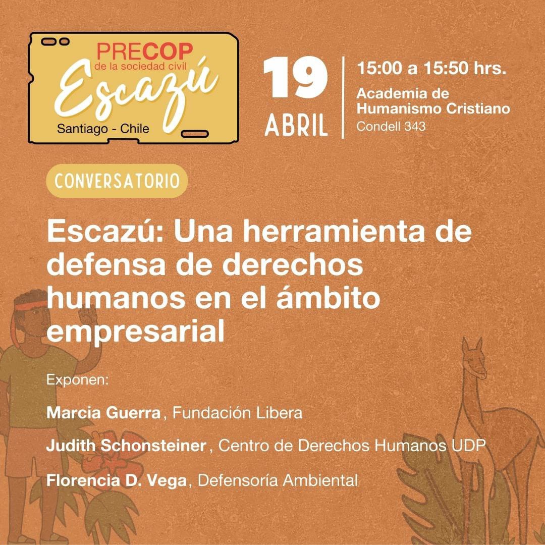 ddhh_udp's tweet image. Ahora: Con Plataforma  @ddhhempresas en la #PreCOP está nuestra investigadora @JSchonsteiner comentando relación entre #escazu y #bizhumanrights. cc @FIMA_Chile @Defensoria_ONG @LIBERA_ONG