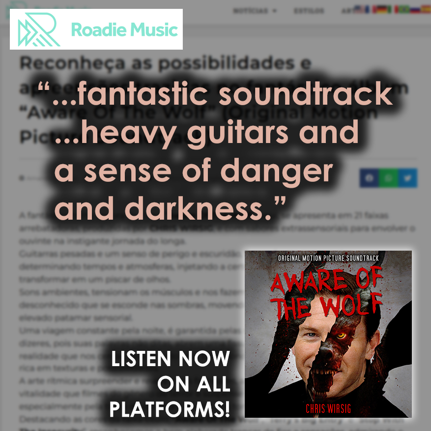 The music from AWARE OF THE WOLF was released a few weeks ago - and I love these reviews that are coming in 😊 Thanks to @illustrate_mag, @indieoclock1 & @roadiemusicmag 🙏 #awareofthewolf #horrormusic #filmmusic #filmscore #chriswirsig #filmcomposer #tvcomposer