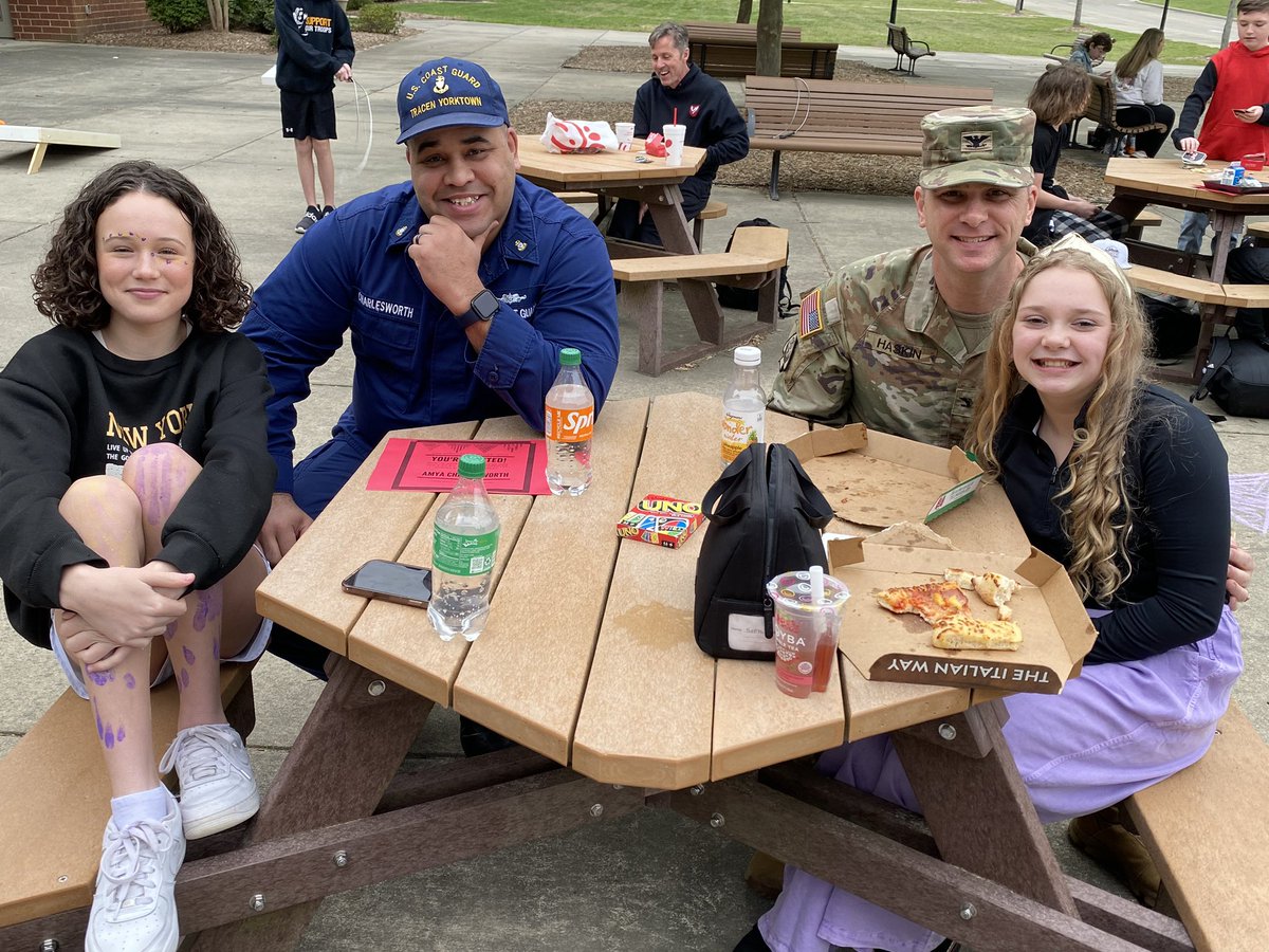 What a great day for a picnic with our Military Families #soaringhawks #wearewjcc #militarychild