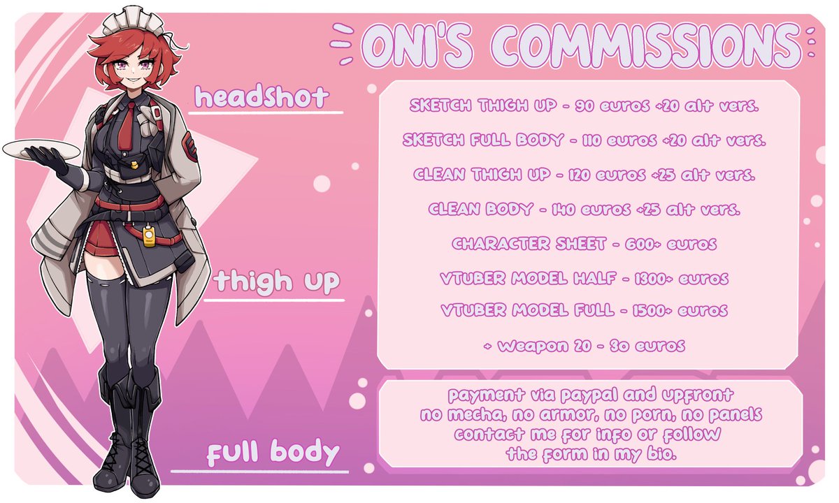Commissions open! You can send me a message here or through VGen. If you send me a request on vgen you will be in the priority queue! Shares are appreciated! Thaaanks