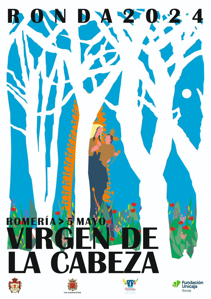 La Hermandad de la Virgen de la Cabeza presenta el cartel anunciador de su romería 2024 obra de Manuel Baena.
Concha Muñoz es la encargada de realizar la exaltación a la virgen en la colegiata de Santa María La Mayor #Ronda #ventanaalapasion #radio