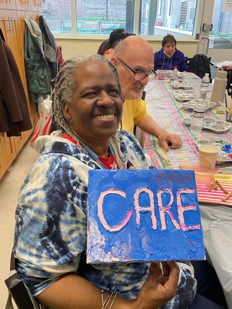 Right before they jump into the weekend, our older adults got together to enjoy a little artistic expression. Check out some of the masterpieves they put together! #SeeWhatIsPossible #OlderAdults #HealthyAging #Painting #Art