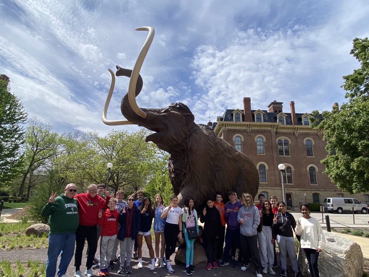 Jim Grant (@jglikerockets) on Twitter photo <a href="/AHSD25South/">South Middle School</a> <a href="/AHSD25Thomas/">Thomas Middle School</a> “To thy happy children of the future, those of the past send greetings.” The Wooly Mammoth at the University of Illinois welcomes the Thomas & South Middle School Science Olympiad teams to the State Tournament. #ahsd25 representing. <a href="/AHSD25South/">South Middle School</a> <a href="/AHSD25Thomas/">Thomas Middle School</a> “To thy happy children of the future, those of the past send greetings.” The Wooly Mammoth at the University of Illinois welcomes the Thomas & South Middle School Science Olympiad teams to the State Tournament. #ahsd25 representing.