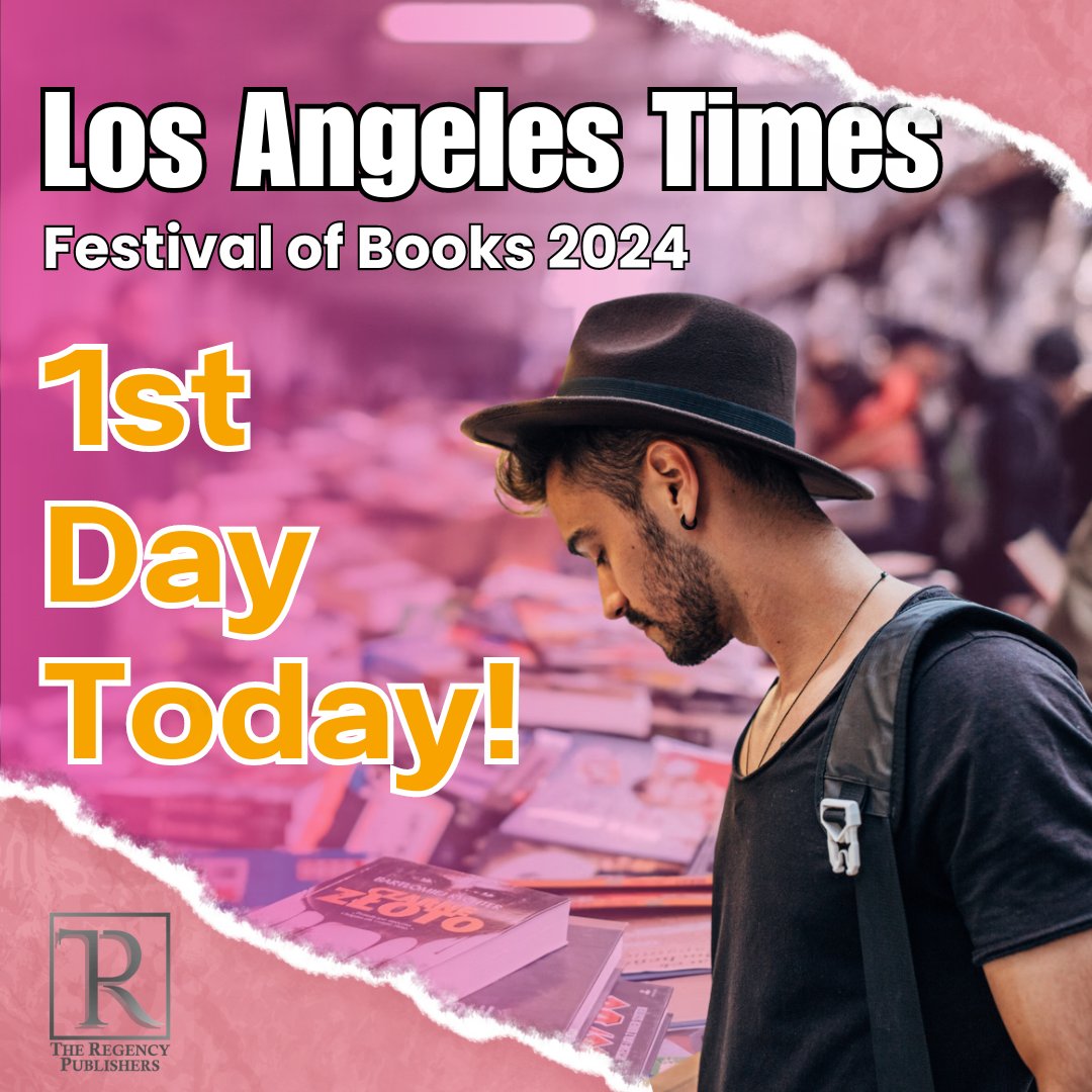 TheRegencyPubUs's tweet photo. Thrilled to be immersed in the vibrant world of literature on the first day of the Los Angeles Times Festival of Books 2024!📚✨ Exploring endless aisles of books and  engaging with authors. Let the book-filled adventures begin! #LATFOB2024 #LiteraryEscape #BookLoversUnite https://t.co/3k3bKq72RD