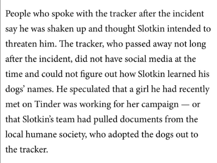 If there isn't a right-wing conspiracy theory by the end of the day about how Elissa Slotkin killed a man, then this website has really fallen off