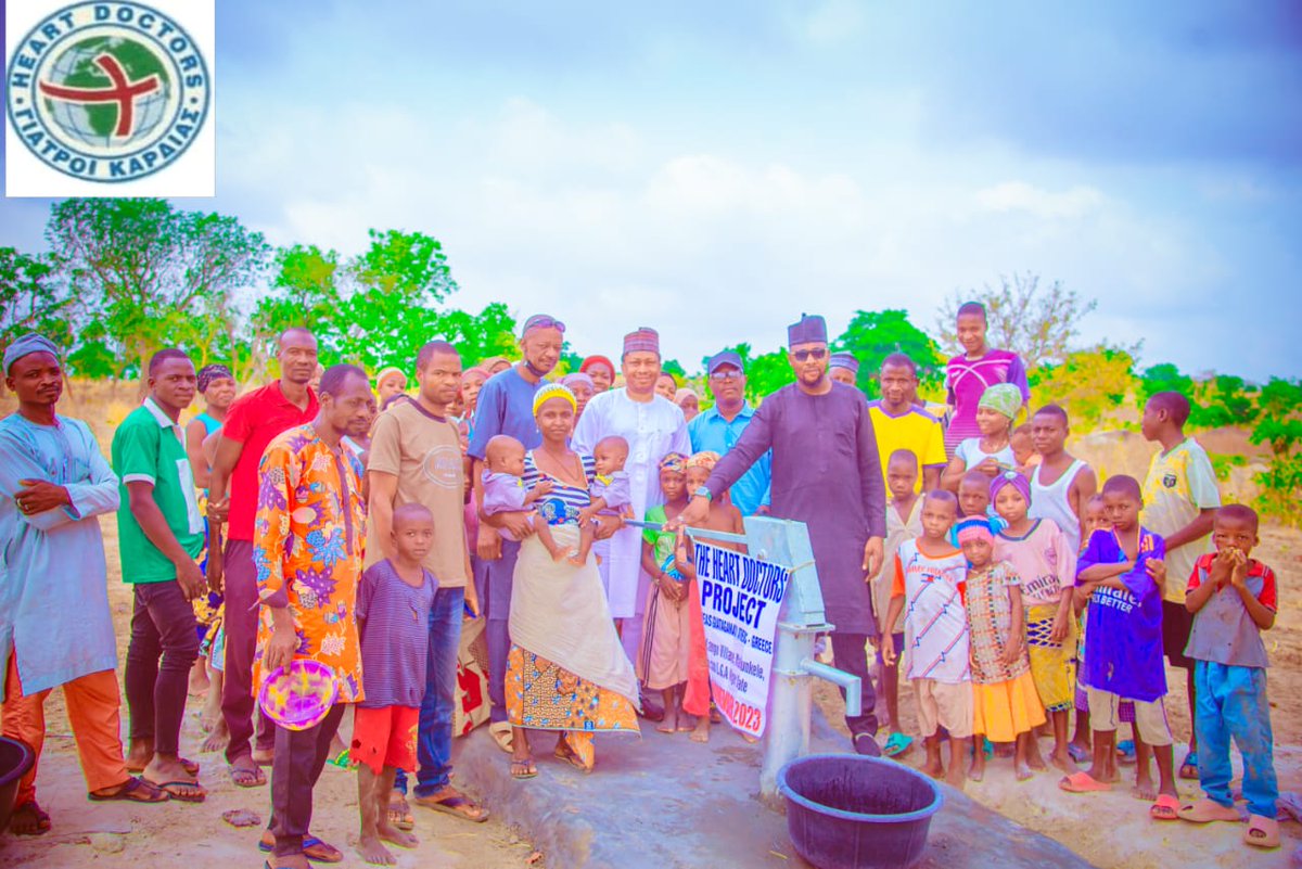 To the Glory of God, I commissioned a borehole project we facilitated to Jitta Kango village in Bosso Local Government Area of Niger State through the Heart Doctors from Greece. The move was a deliberate attempt to ease the hardship of the dwellers in accessing potable water.