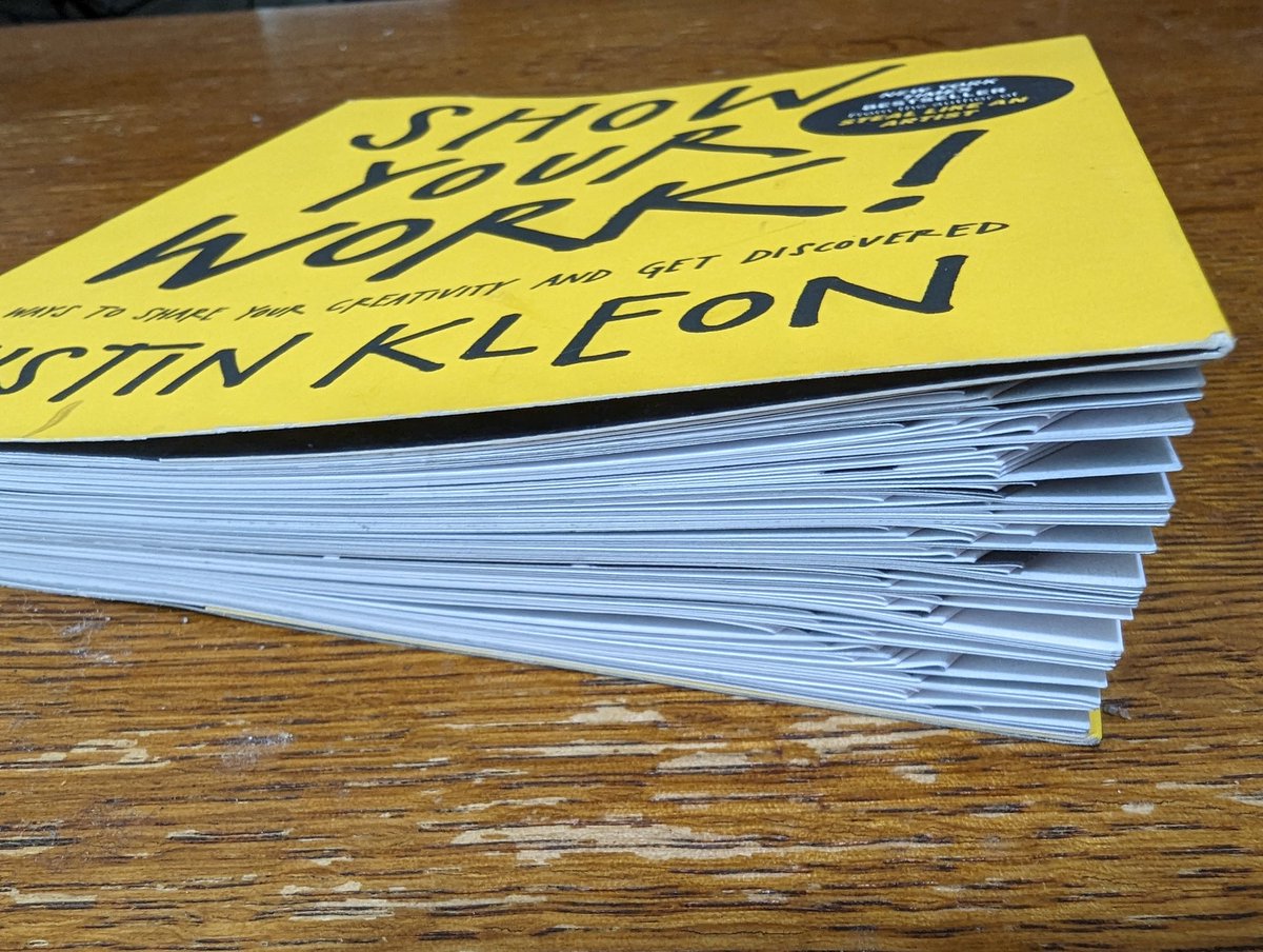 I just finished reading SHOW YOUR WORK by, @austinkleon. 
As you can see I took A LOT of notes!
#ShowYourWork