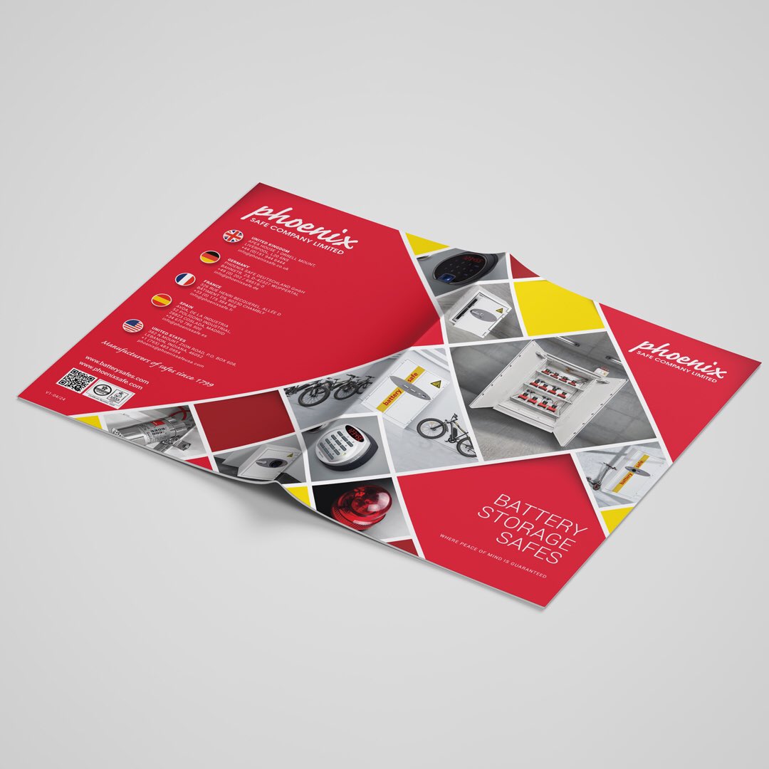 timseventeenten's tweet photo. 12 page battery storage brochure design for Phoenix Safe. #graphicdesigner #Formby #branding #corporateidentity #leaflets #logodesign #design #creative #designers #stationery #graphics #icon #inspiration #flyers #logo #typography #freelance #brochuredesign #bookletdesign https://t.co/wuIF6k4y4E