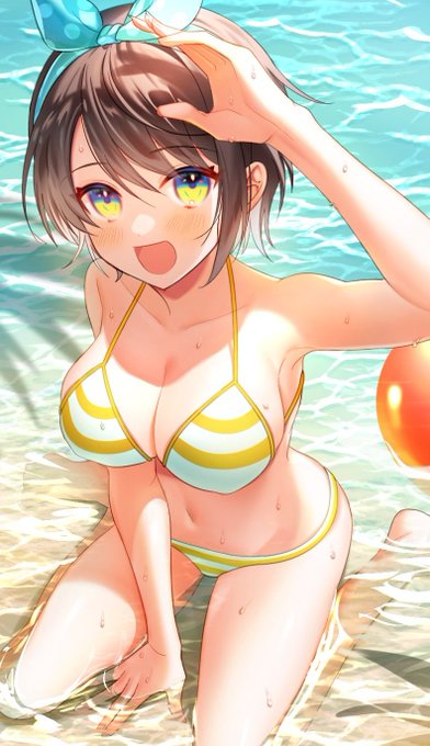 今日も日中暑かった～ので水着しゅば!☀ 