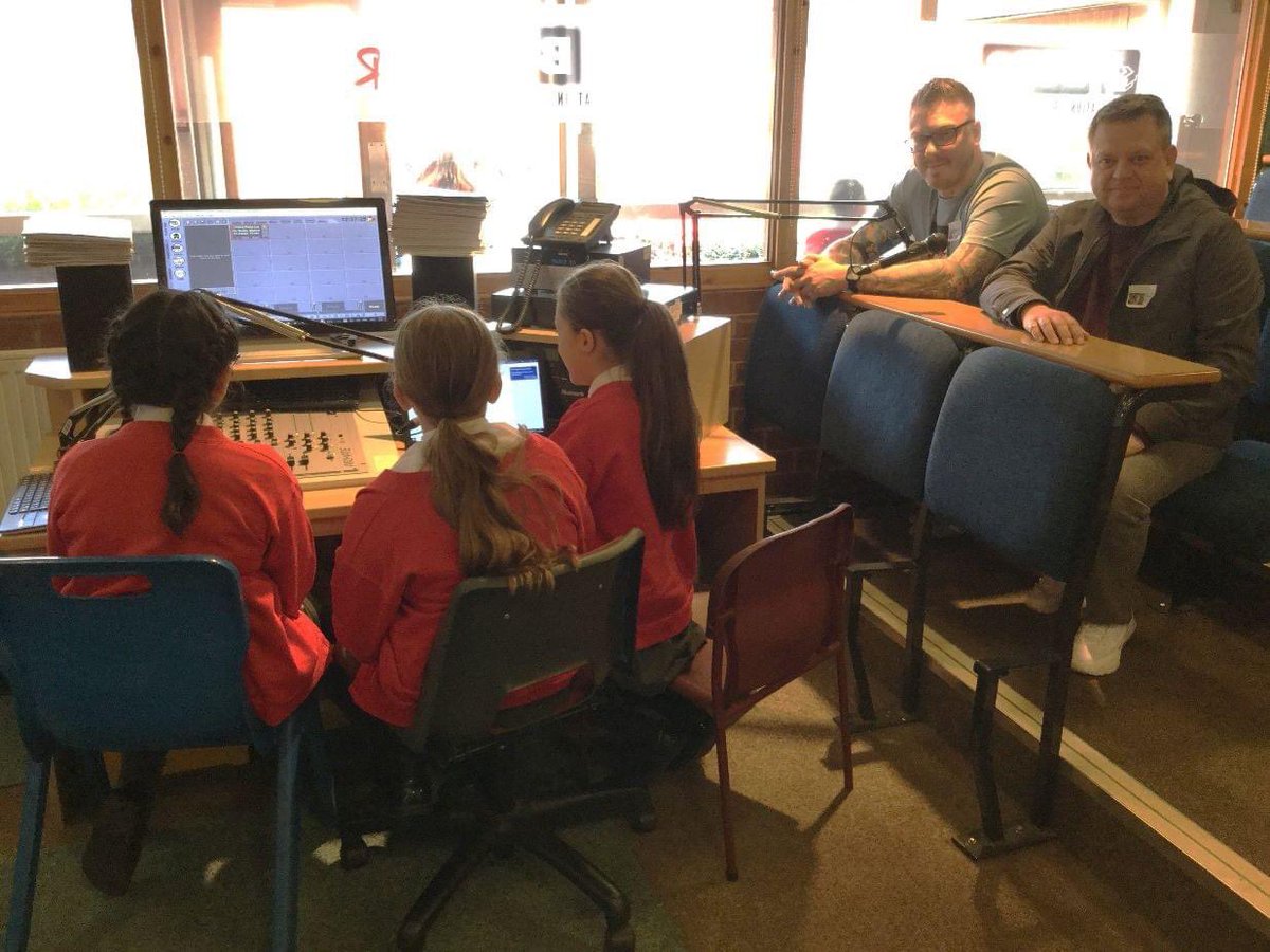 BCRadioOnline's tweet photo. We love working with local groups and schools!
Today, Luke &amp; James had the privilege of being invited to @BalsallCommonPS to meet some of their aspiring radio presenters. we are sure they will be stars in the years to come. 
 #FutureRadioStars #CommunityEngagement #BCRadio #music https://t.co/IkCHsqsqNN