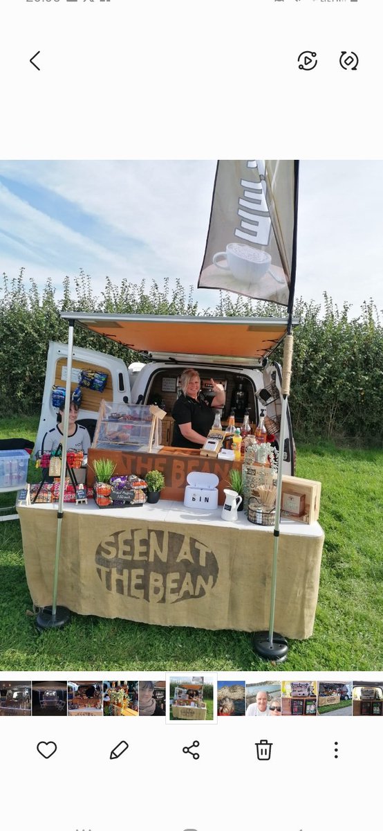Happy 1st Birthday to SeenAtTheBean, 
Still going strong. Please come and see me this Sunday at Prockters carboot and grab a fantastic coffee.