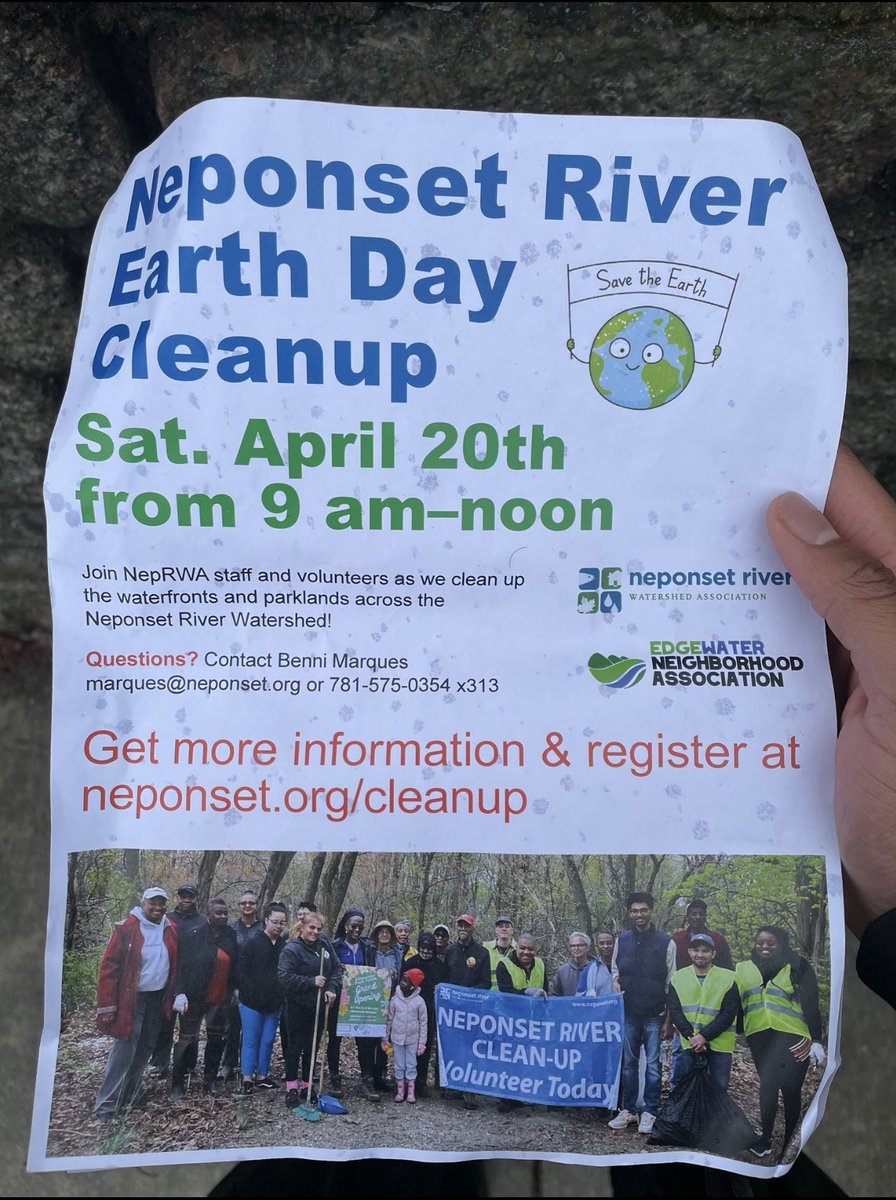 We’re excited to join the Edgewater Neighborhood Association again this year for the Neponset River Earth Day Clean Up! 🌎🌱Join us tomorrow at 9 am!