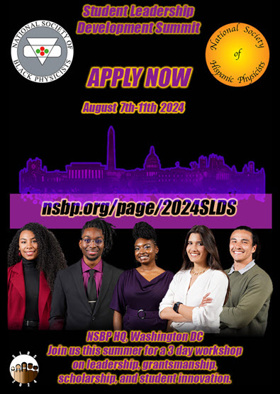 🌟 Join the NSBP & NSHP Student Leadership Summit in DC, Aug 7-11! Engage in workshops & talks on leadership & professional development. Minority students encouraged, grads prioritized. Questions? Email deniseangelicahuerta@gmail.com. Apply: nsbp.org/page/2024slds #SLDS2024
