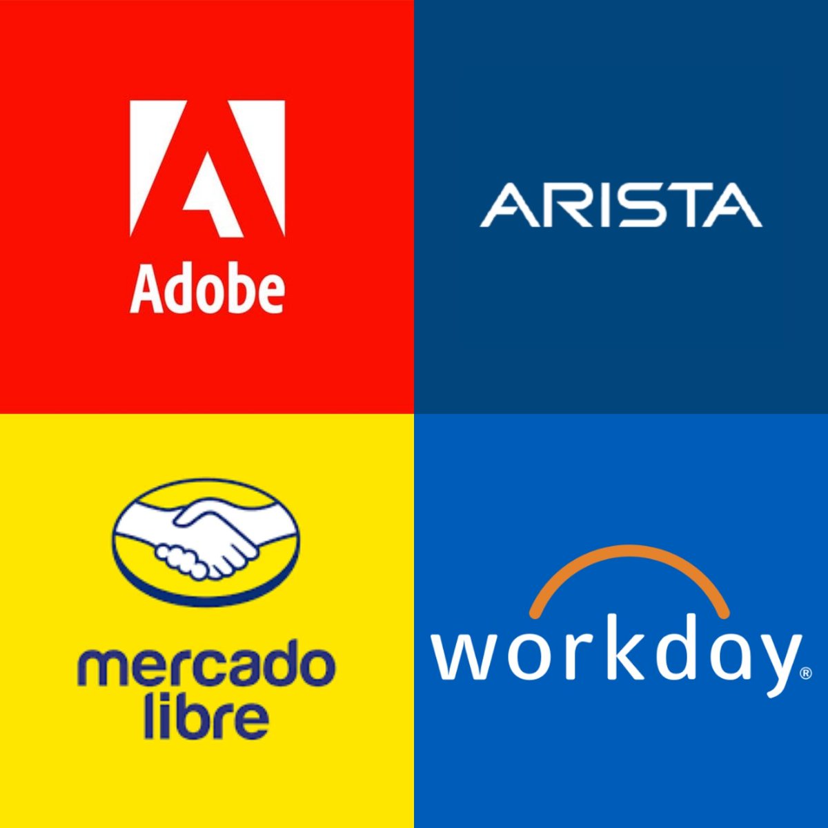 𝗤𝘂𝗮𝗹𝗶𝘁𝘆 𝗕𝘂𝘆𝘀
A list of high quality stocks with great fundamentals, well below average price targets and with a low RSI, PEG ratio and P/FCF.

1. $MA - Mastercard - $424B
2. $CRM - Salesforce - $263B
3. $NFLX - Netflix - $241B 
4. $ADBE - Adobe - $208B
5. $ANET -