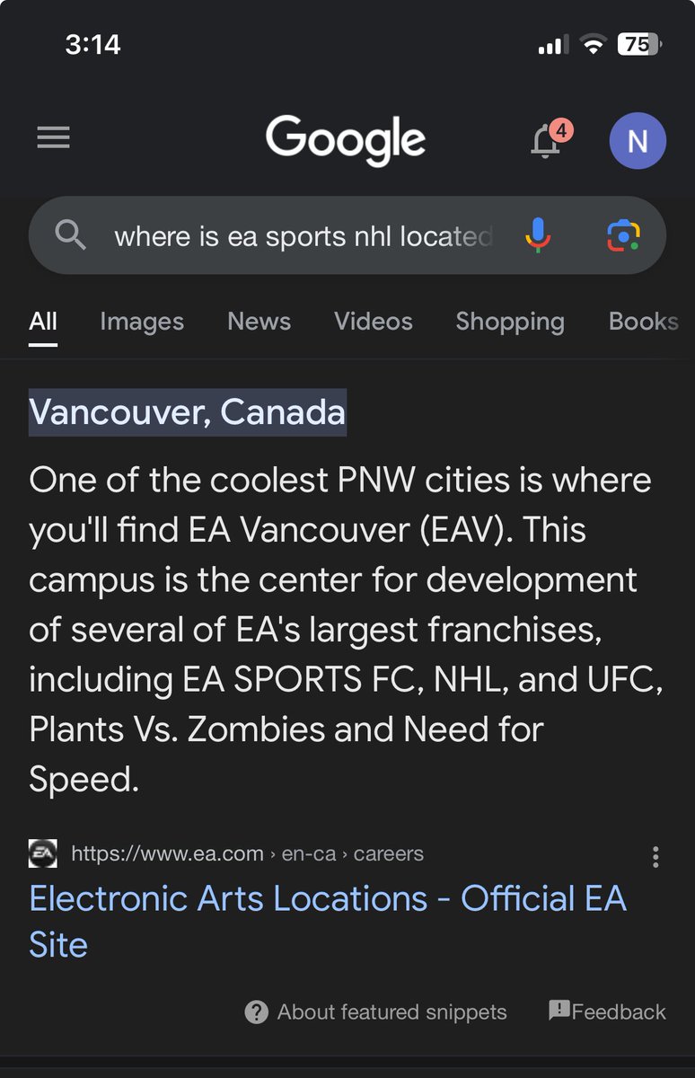 @EASPORTSNHL @Canucks I wonder where EA Sports is located