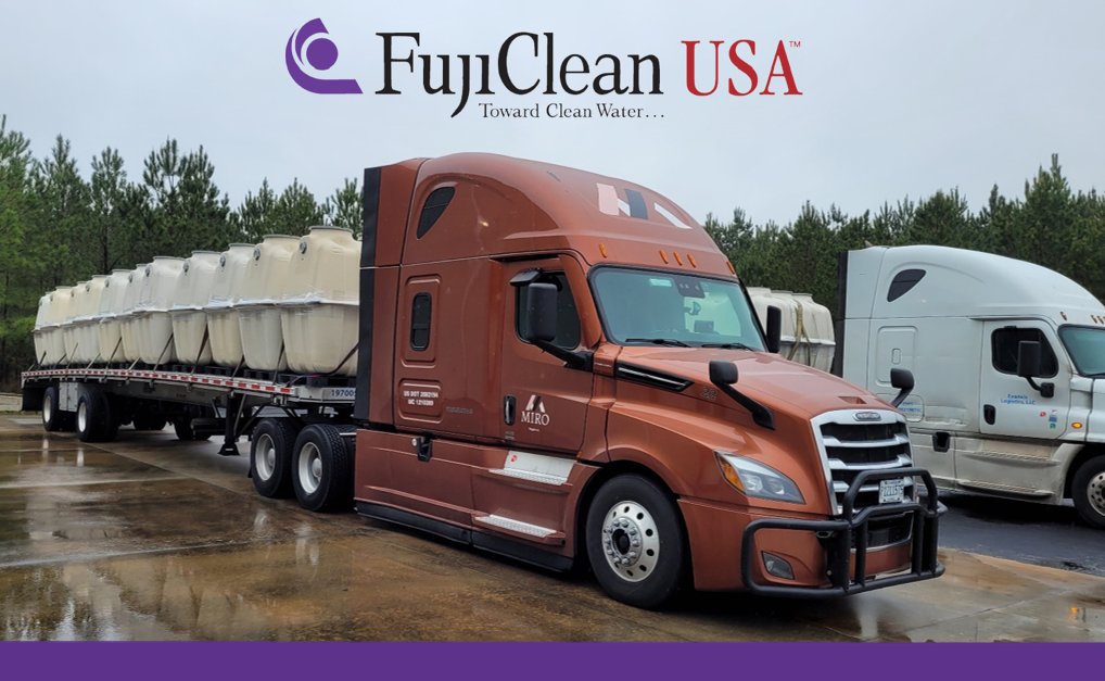 FujiClean USA - shipping multiple truckloads daily from two U.S. factories.

#ATU #WWTP #advancedseptic #septic #wastewatertreatment