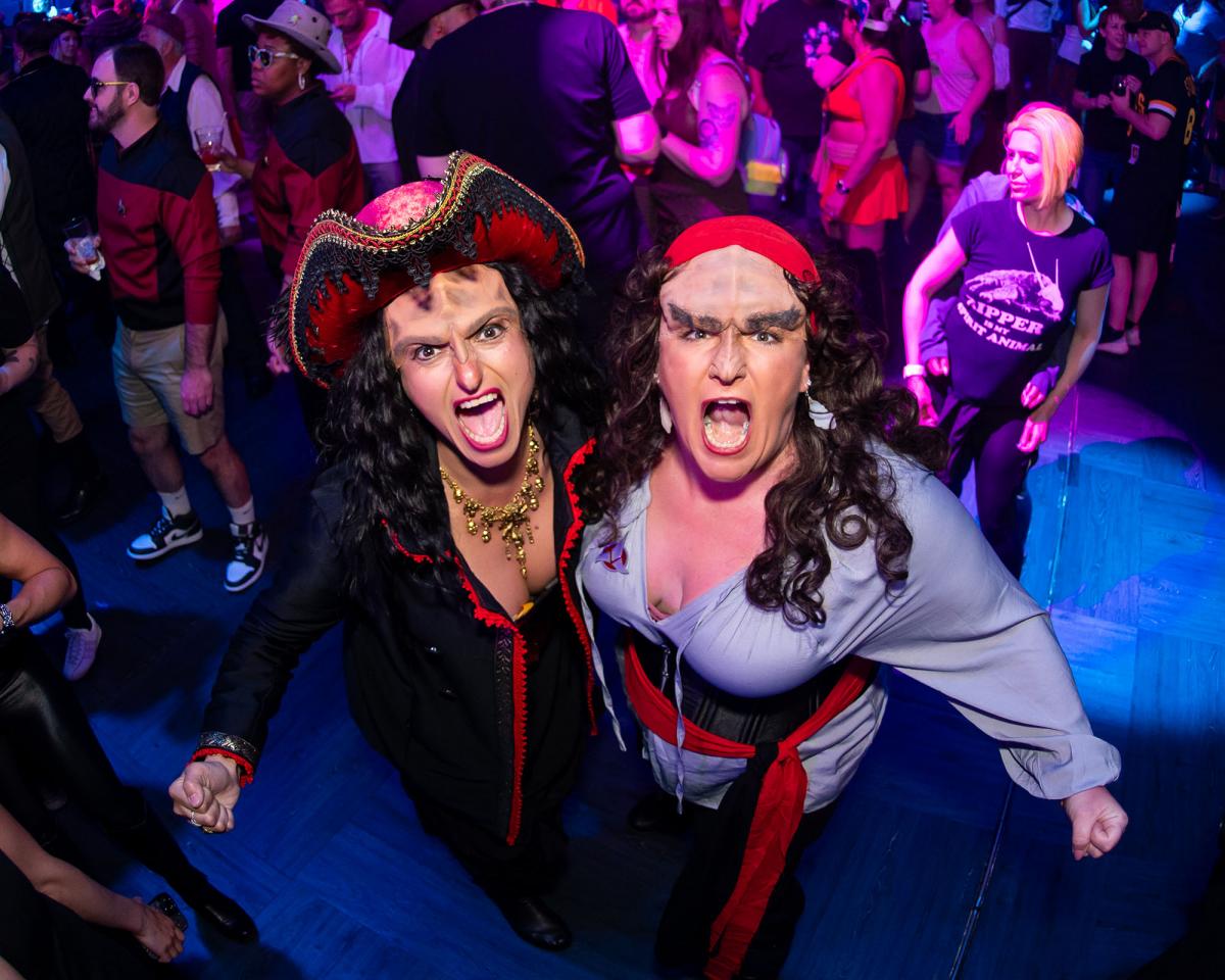 Argggg! Onboard Star Trek: The Cruise VII we celebrated Mutiny on the Holodeck night. Which costume that you saw onboard was your favorite? #startrekcruise