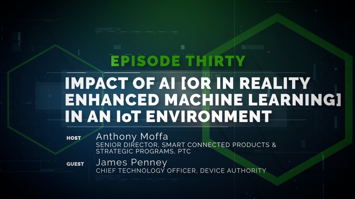 Anomalies in your #IoT data can be the first sign of a security breach. Learn how companies are utilizing machine learning for smart detection to stay ahead of threats. Hear from James Penney, CTO, Device Authority on the latest #SpeakingOfService episode: ow.ly/oPkr50ReyAS