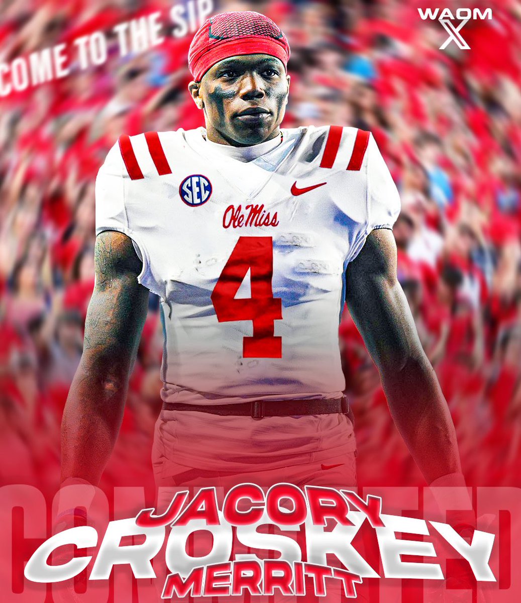 Former New Mexico RB Jacory Croskey-Merritt has committed to Ole Miss‼️ He ran for 1,190 yards, averaging 6.3 YPC, and had 17 TDs in 2023 #ChessNotCheckers ♟️