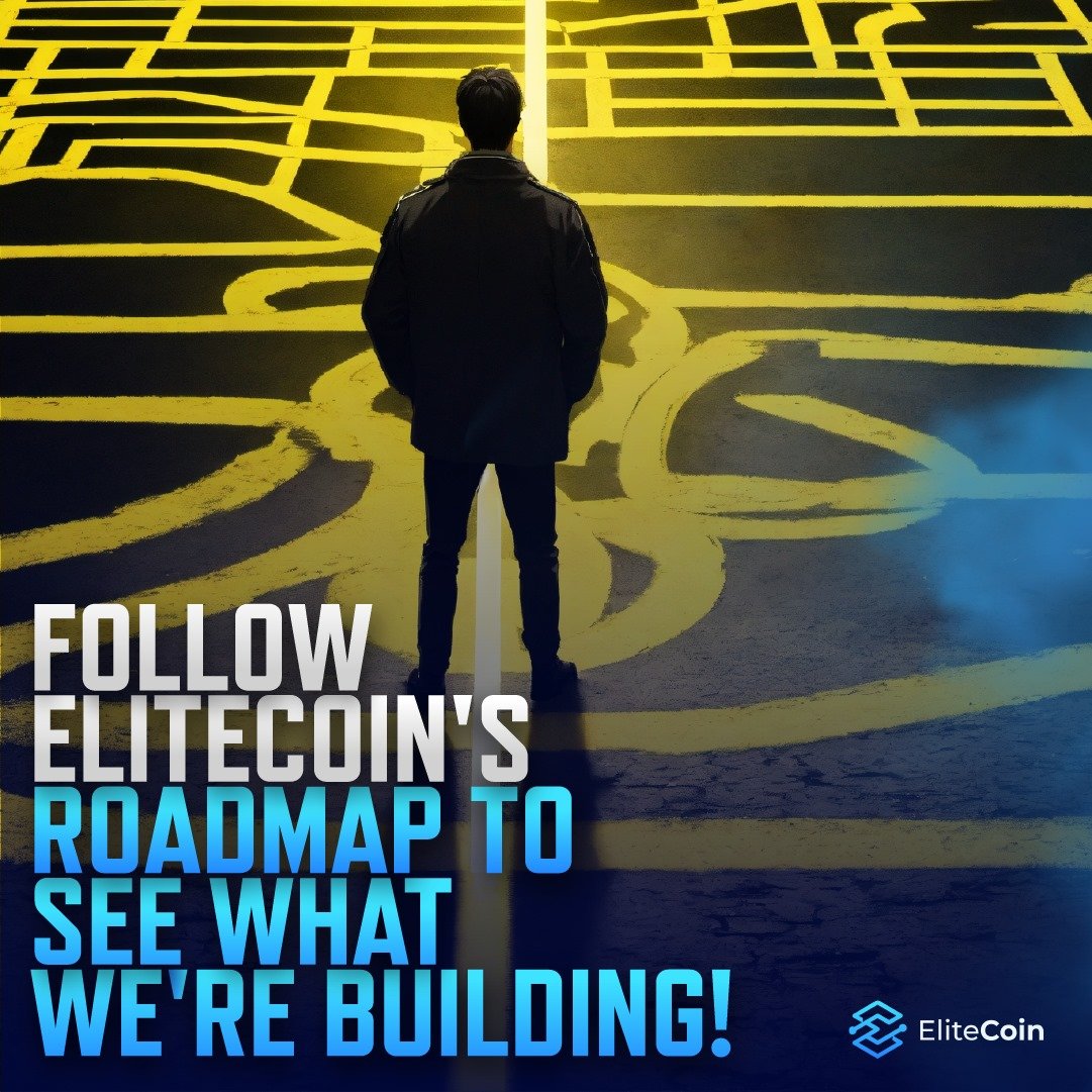 NYCEliteCoin's tweet photo. Follow EliteCoin's roadmap to discover our upcoming projects and innovations in the blockchain space! 

#EliteCoin #Blockchain #CryptoRoadmap #Innovation #FutureTech" https://t.co/Zm2KVJQfow