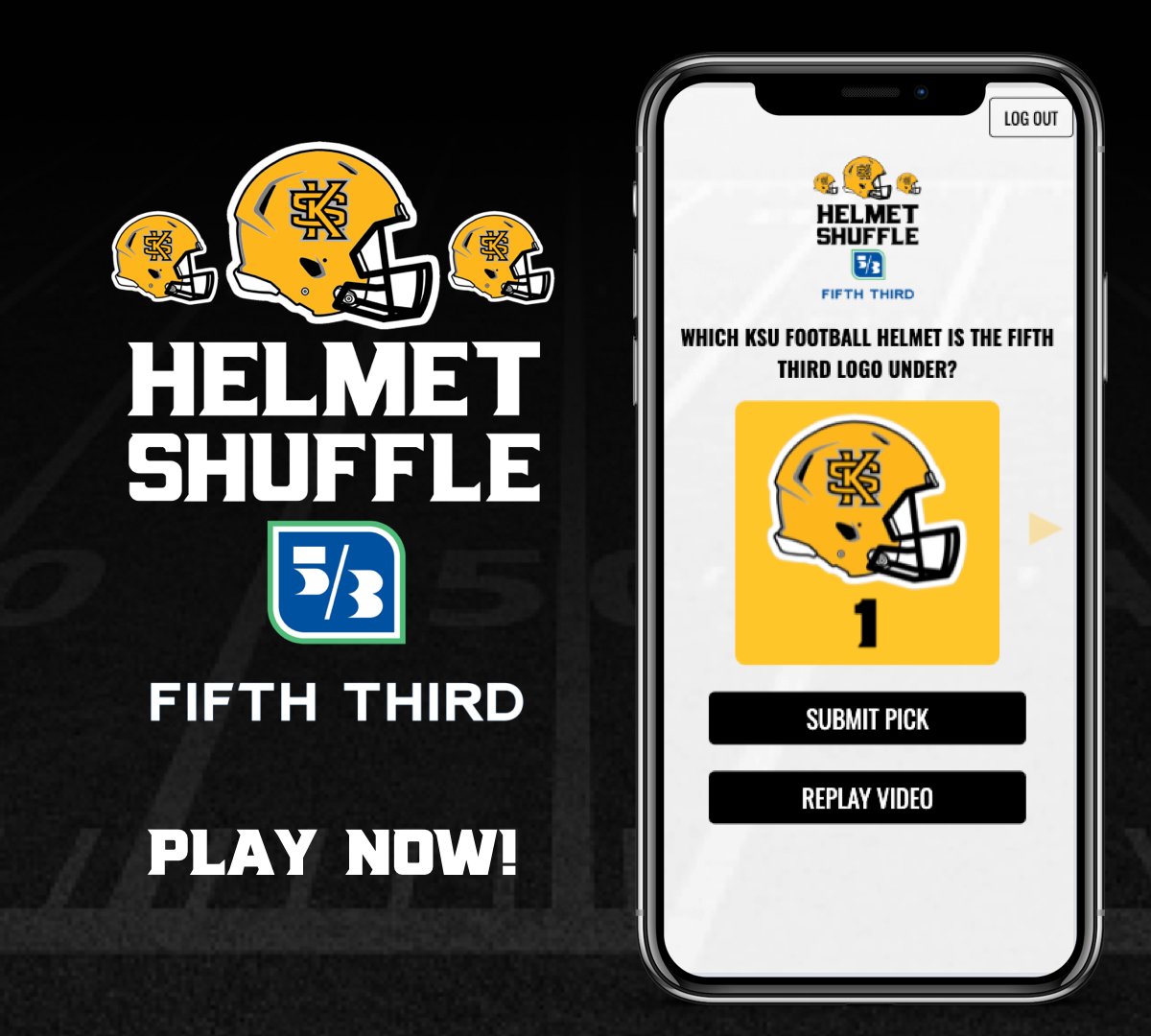 Are you up for an 🦉🏈 challenge? Play the new @FifthThird KSU Helmet Shuffle 𝗡𝗢𝗪 🔗 bit.ly/3W1hAHD #HootyHoo