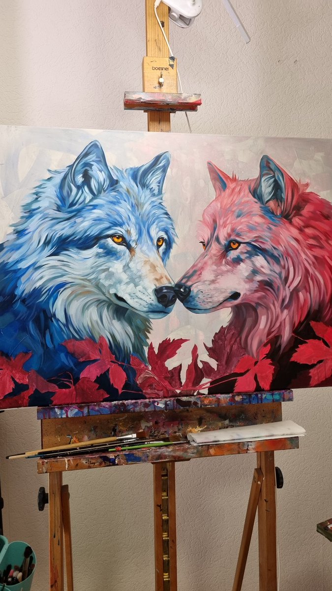 Getting there 🥰
#oilpainting #customart #wolflover #wildlifeart