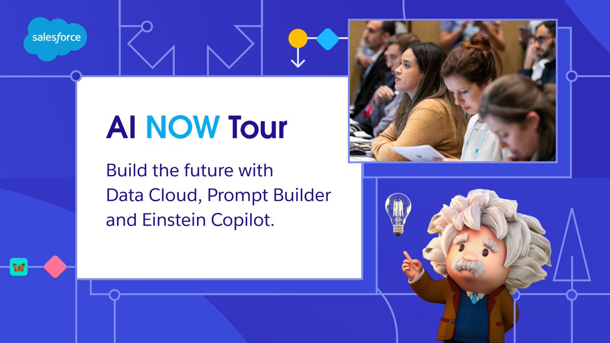 @SalesforceDevs Please join me in NYC next week on 4/24 for an all-day Hands-on Workshop built by the Developer Advocates. I will be your Data Cloud instructor! 😀 Do not hesitate to sign-up. Seats are limited! They will fill up fast! Register Here: ainowtournyc.splashthat.com